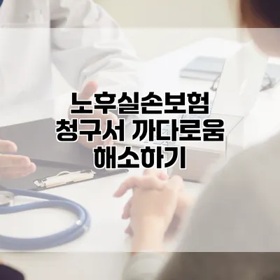 노후실손보험 청구서 까다로움 해소하기