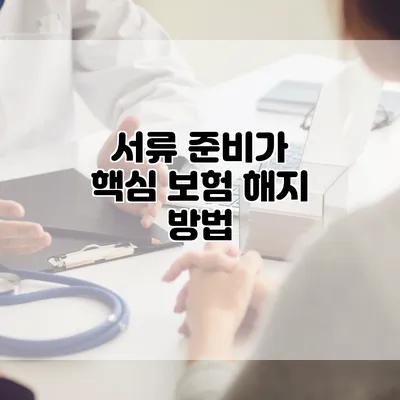 서류 준비가 핵심 보험 해지 방법