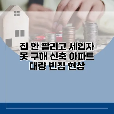 집 안 팔리고 세입자 못 구해 신축 아파트 대량 빈집 현상