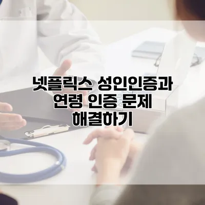 넷플릭스 성인인증과 연령 인증 문제 해결하기